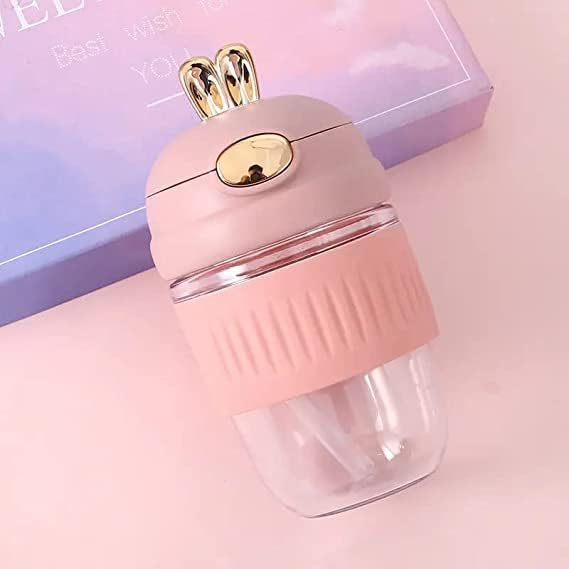 350 ml Glass Water Bottle | Cute Rabbit Shape Coffee Mug | Portable, Leak-Proof & Reusable Water Bottle