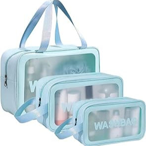 Wash Bag Pouch for Travel Kit Toiletry Bag Cosmetic Bag Make Up Box