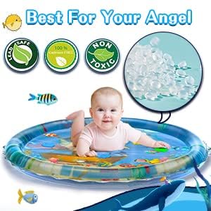 Baby Kids Water Play Mat Toys Inflatable Tummy Time Leakproof Water Play Mat