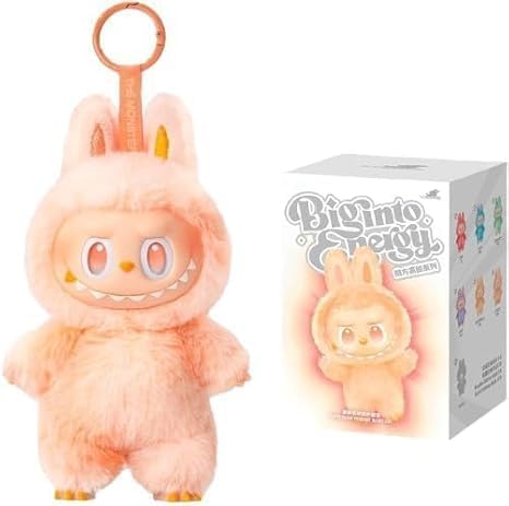 Cute Monster labubu keychain | Soft & Cuddly Doll with Metal Ring | labubu doll | Random Design Action Figures Multi Color