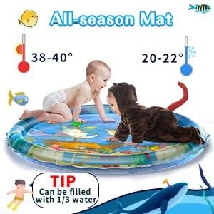 Baby Kids Water Play Mat Toys Inflatable Tummy Time Leakproof Water Play Mat