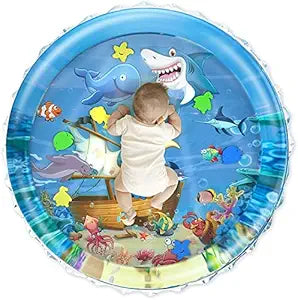 Baby Kids Water Play Mat Toys Inflatable Tummy Time Leakproof Water Play Mat
