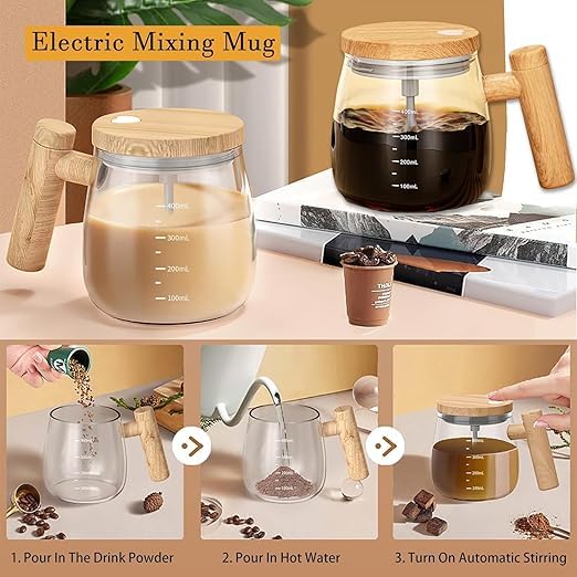 Self Stirring Mug, Electric High Speed Mixing Cup