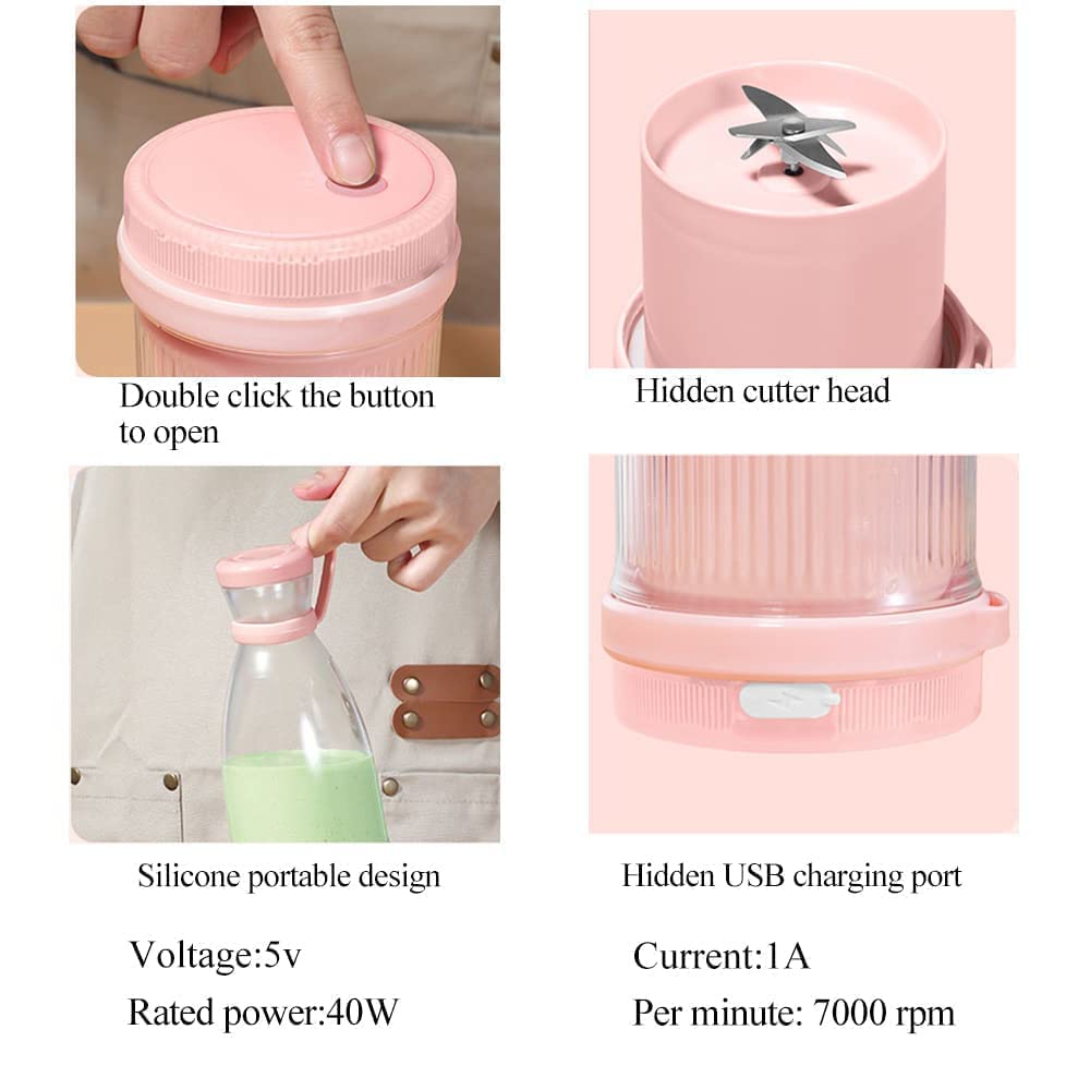Portable Mini Juicer Blender USB Juice Maker Mixer Bottle Mini Blender Grinder Mixer