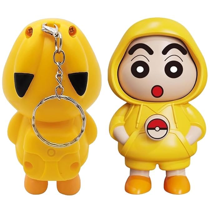 Shinchan Face Changing Keychain | Cartoon Shinchan ABS Key Holder