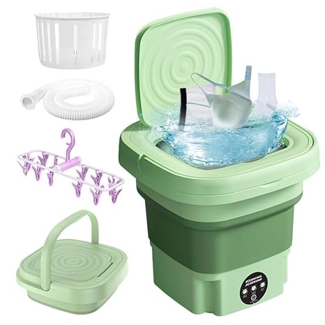 Semi Automatic Folding 10L Small Mini Washing Machine With Dryer Deep Cleaning For Underwear Washing Machine (A4)