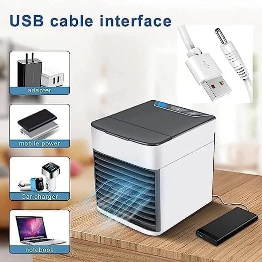 Portable Mini Cooler Rechargeable Air Conditioner Water Cooler Small AC for Office