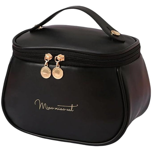 Large Capacity Waterproof Travel Cosmetic Bag with Handle and Divider