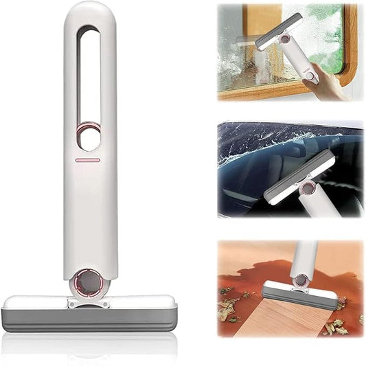 Mini Sponge Mop – Compact Self-Squeeze Magic Wiper for Kitchen, Bathroom, Glass, Car & Table