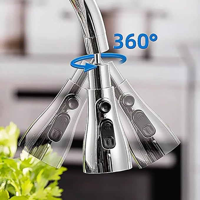 Tap Extender for Kitchen Sink, Flexible Faucet with Tap Extension for Convenient Use Upgrade Your Kitchen Sink with Flexible Tap for Easy Access