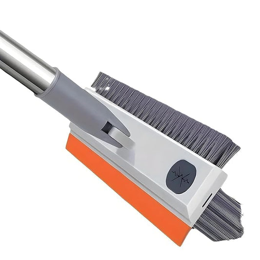 Bathroom Cleaning Brush with Wiper 3 in 1Tiles Cleaning Brush Floor Scrub Bathroom Brush with Long Handle 120° Rotate Bathroom (Full Heavy Quality)