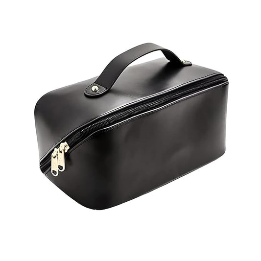 Large Capacity Travel Cosmetic Bag With Handle And Divider
