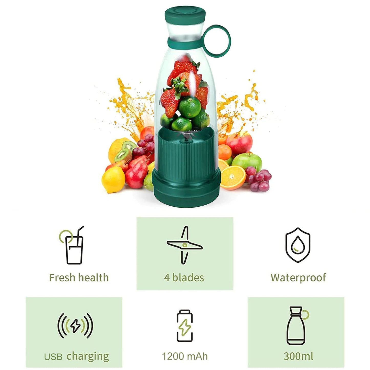 Portable Mini Juicer Blender USB Juice Maker Mixer Bottle Mini Blender Grinder Mixer