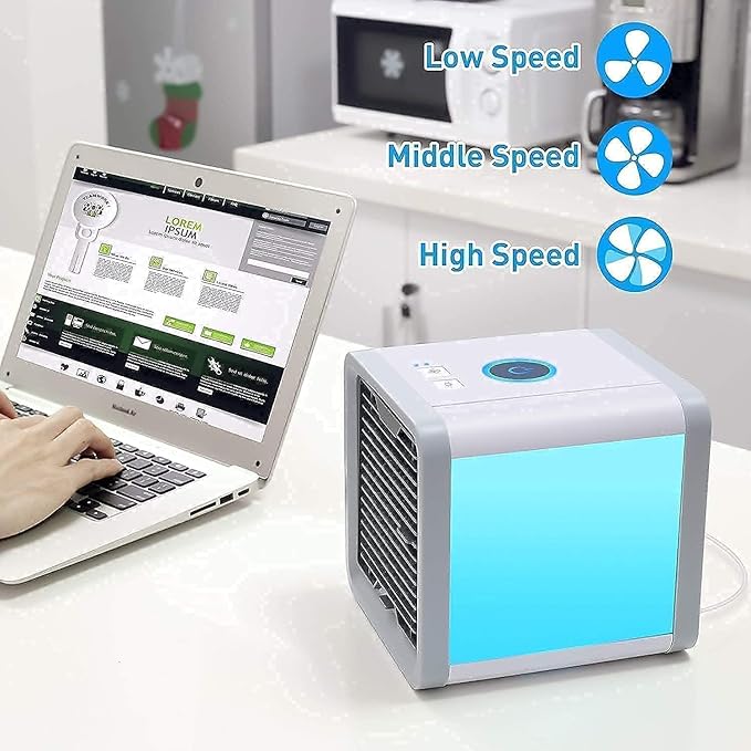 Portable Mini Cooler Rechargeable Air Conditioner Water Cooler Small AC for Office
