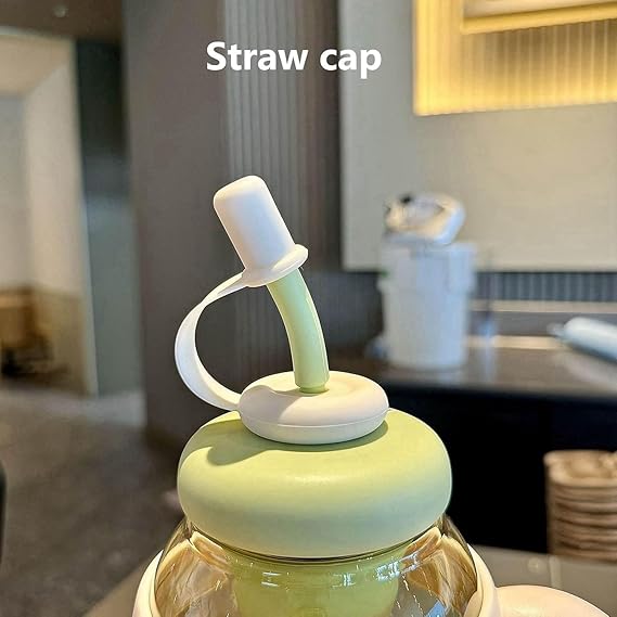 1300ML Tumbler for Gym Water Bottle with Straw and Handle | Ice Cream Insulated Bottle Transparent Leak-Proof
