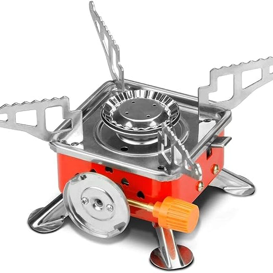camping stove with cylinder | camping gas stove | campingstove - 2800W- Ultra Light Picnic Cooking Gas Burners Folding Stove -Emergenceystove