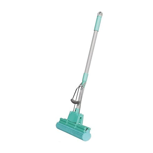 Sponge Absorber Quick Cleaning Mop with Squeezing Technology Adjustable Handle Kitchen Bathroom Cleaner
