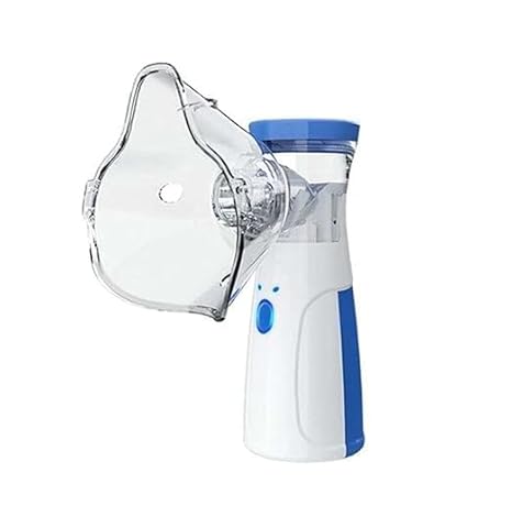 Portable Mesh Nebulizer for Adults & Kids, Handheld Nebuliser Machine with 2 Masks