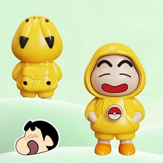 Shinchan Face Changing Keychain | Cartoon Shinchan ABS Key Holder