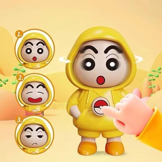 Shinchan Face Changing Keychain | Cartoon Shinchan ABS Key Holder