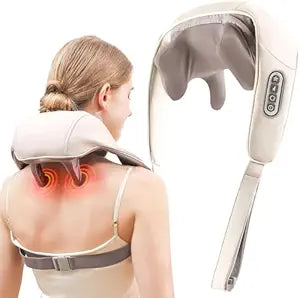 Neck Massager for Cervical Pain Relief,Electric Deep Tissue Shiatsu with Infrared Heat Therapy