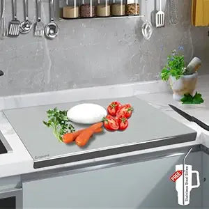304 Stainless Steel Chopping Board with Lip for Kitchen