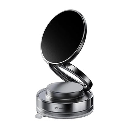 Upgraded 360° Vacuum Suction Magnetic Phone Holder, Car Phone Mount Metal Arm Foldable Gel Vacuum for Car Dashborad & Windsheild/Gym/Mirror/Shower