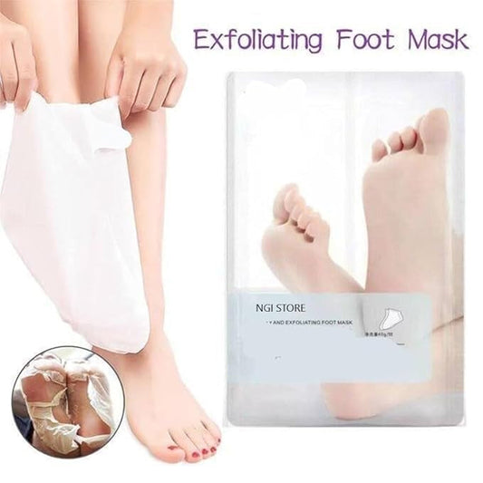 Foot Peeling & Exfoliating Mask for Dry Cracked Feet, Removes Dead Skin & Calluses, Hydrates & Smooths Cracked Heels