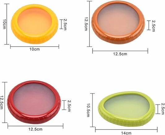 4pcs Silicone Fruit Storage Box, Silicone Fruit And Vegetable Anti-Oxidation Storage Containers