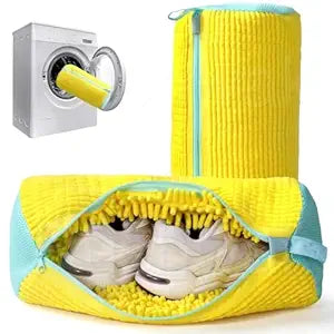 1Pc Shoe Washing Machine Bag, Invisible Zipper Side Opening Shoe Washing Bag for Washer and Dryer