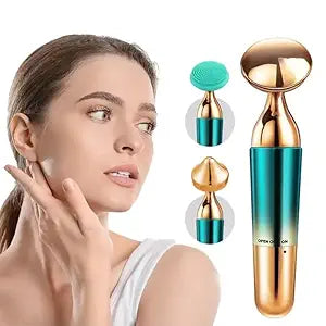 3 in 1 Electric Vibration Skin Care Face Massager For Glowing Skin