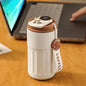 Stainless Steel & Ceramic Insulated Travel Mug with Temperature Display