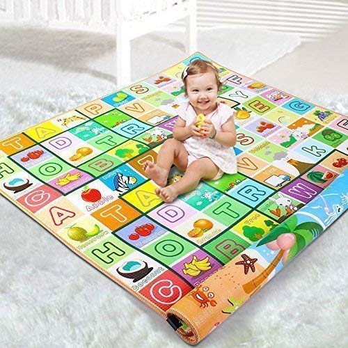 Double Sided Water Proof Baby Play Mat, Learning mats for Kids Large Size, Crawling Baby Carpet