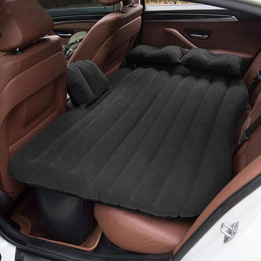 Universal Car Inflatable Bed Mattress 2 Sleeping Pillow with Air Pump & Repair Kit for Cars Back Seat Travel Trip Accessories