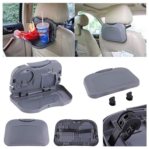 Car Back Seat Dining Tray Stand Car Back Seat Cup Table Tray Holder | Foldable Car Back Seat Dining Tray Stand Holder for Traveling (1Pcs)