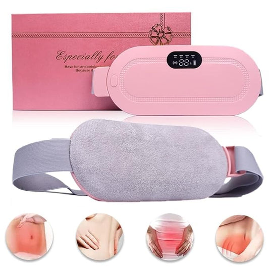 Portable Cordless Heating Pad for Menstrual Cramps Relief, for Stomach, 3-Speed Temperature Adjustment