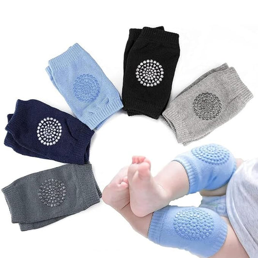 2 Pair Baby Knee & Elbow Pad Cushion Infant Toddlers Crawling Anti Slip Leg Warmer Baby Kneecap