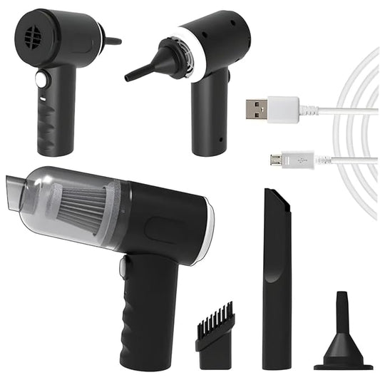 3 in 1 Car Vacuum Cleaner, High Power Handheld Car Vacuum, Cordless Portable Mini Car Vacuum Cleaner