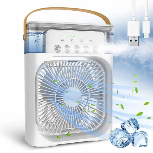 Mini Cooler for Room Cooling AC Portable Mini Fan Artic Cooler with 7 Colors LED Light